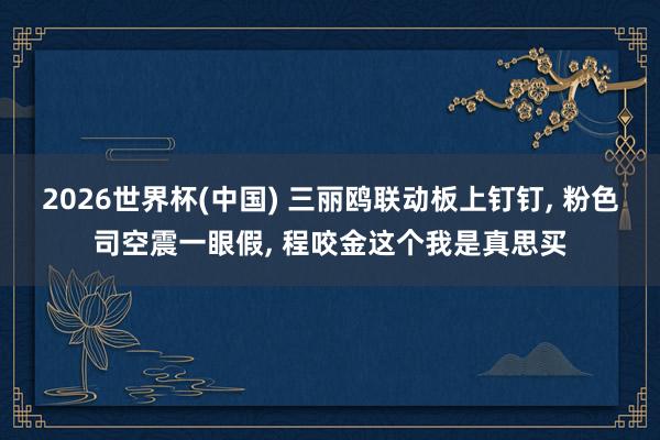 2026世界杯(中國) 三麗鷗聯(lián)動板上釘釘， 粉色司空震一眼假， 程咬金這個我是真思買