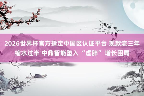 2026世界杯官方指定中國區認證平臺 現款流三年縮水過半 中鼎智能墮入 “虛胖” 增長困局